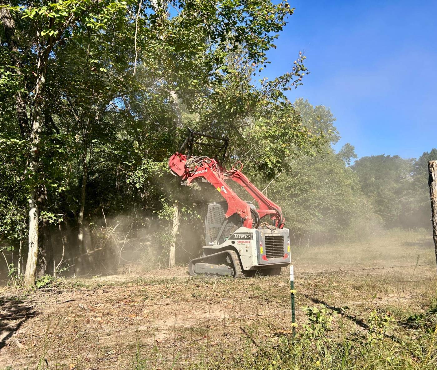 Land clearing work