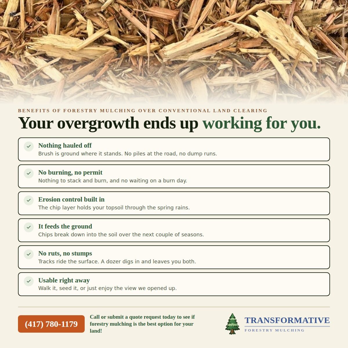 Land clearing work